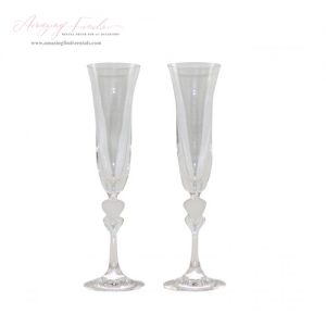 Crystal Flutes and Wine glasses